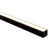 Deep Black Square Alum Profile with Standard Diffuser - 1 meter