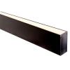 Deep Black Square Alum Profile with Standard Diffuser - 1 meter