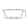 Large Deep Square Winged Aluminium Profile with Standard Diffuse