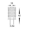 LED Bi Pin 12v G4 -DC 1.4w 5500K