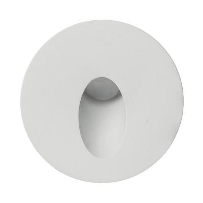 RECES MINI Round Step Light White Aluminium