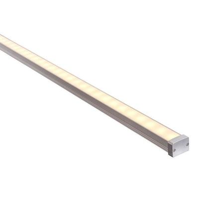 Shallow Square Aluminium Profile with Standard Diffuser - 1M