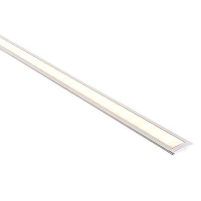 Shallow Square Winged Aluminium Profile + Standard Diffuser - 1M