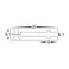 Side Mounted Aluminium Profile with Standard Diffuser - 1M