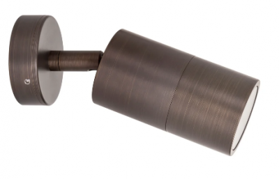 TIVAH Single Adjustable Wall Pillar Light Antique Brass