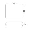 LISSE Surface Mounted Up/Down Wall Light White