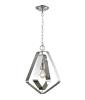 PENDANT ES (max 60W HAL) X 1 Polished Nickel Hardware with SS OD