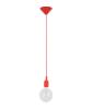 PENDANT ES 60W RED SUSPENSION (no lamp) OD45mm x H95mm 2m cable