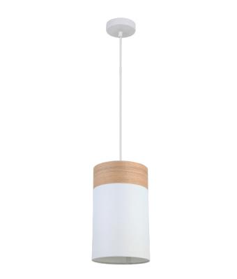 PENDANT ES (Max 72W Hal) Small OBLONG (WH Cloth Shade with Blond
