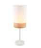 TABLE LAMP ES (Max 72W Hal) Small OBLONG (WH Cloth Shade with Bl
