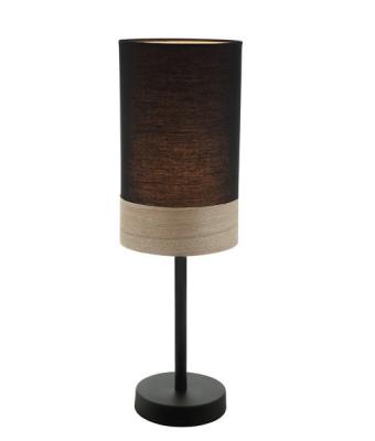 TABLE LAMP ES (Max 72W Hal) Small OBLONG (BLK Cloth Shade with B