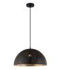 PENDANT ES 72W BLK Dome with Gold Interior OD400mm x H200mm 3m c