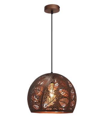 PENDANT ES 72W Coffee Embossed Dome with Coffee interior OD300mm