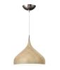 PENDANT ES 60W OAK WOOD DOME OD420mm x H370mm 3m cable WTY 1YR