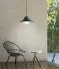 PENDANT EXTERIOR ES 60W MATT BLK with Frosted Diffuser IP44 OD34