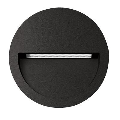 ZAC-4 RND REC IP65 4W 240V BLK 3K