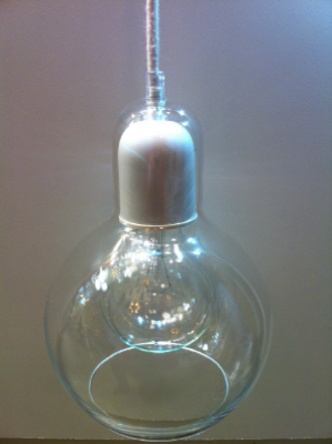 ANNITA clear glass pendant designed to be used with decorative G
