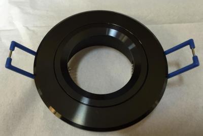 Round Fixed Aluminium D/L, Powder coated in Black - IP20