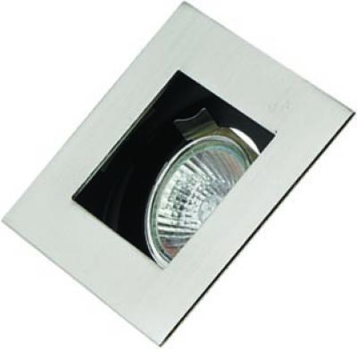 Round baffle square pressed steel. Round cutout downlight with a
