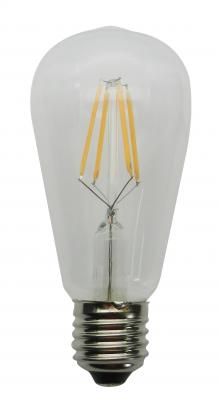 ST64 4W B22 Clear 3000K  (4 Filament)