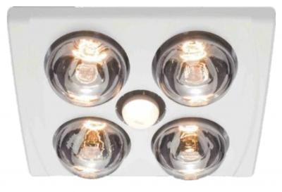 3 in 1 Bathroom Heat Exhaust 4 Light White