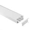 Extra Wide Recessed / Opal Diffuser, Size: W91xH35mm, Internal W