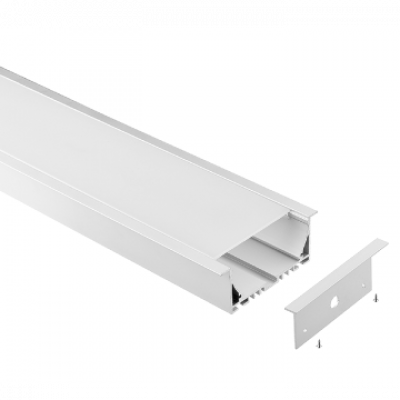 3M - WHITE - Extra Wide Recessed / Opal DiffuserW91xH35mm