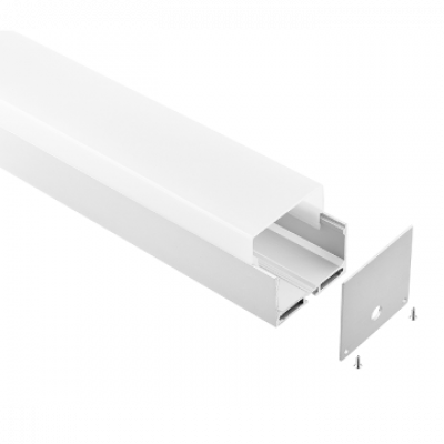 1M WAlum - Wide & Deep Surface/Extra Height W55xH50mm