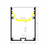 3M - BLACK - Suspension / Wide & Deep Surface, W55xH75m