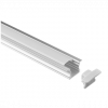 2M ALUM - Deep Recessed Profile Diffuse, Cut Out: W17.3xH14.5mm