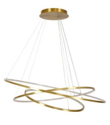 3 TIER Slim Ring Circular Pendant SATIN BRASS [UG-URINGSQ4+6+8-SB-3CCT ...