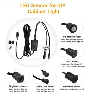Wardrobe/Cabinet DOUBLE DOOR LED STRIP Sensor [COXO-DD-SR-A01] - $28.20 ...