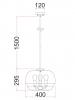 CUAD3 Clear Wine Glass Shape Pendant Light