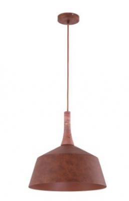 OXIDO 400MM Rustic Brown with Travertine Highlight Pendant