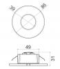 Step or Cabinet Light 240V IP44 3-Wattage & 3CCT Round Recessed