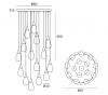 ATICO 15 LIGHT VOID PENDANT