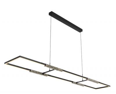 ZAFRA RECTANGLE PENDANT WITH CRYSTAL HIGHLIGHTS