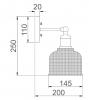BELL Dome Clear Segmented Glass Wall Light