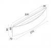 BRISTOL LED 3CCT Interior Curved Up&Down Dimmable Wall Light