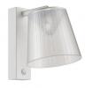 CHESTER LED Wall Light White With Switch Clear PS Shade