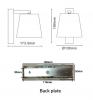 CHESTER LED Wall Light White With Switch Clear PS Shade