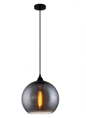 CHUVA Smokey Black Mirror Glass with Rain Drop Effect Round