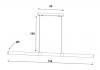 KALLITA LINEAR LED 154CM PENDANT SATIN BRASS