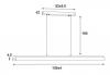 KERF LINEAR LED ASH WOOD 150CM PENDANT