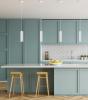 KOLONNE GU10 Ribbed Cylinder Pendant Light. GOLD, BLACK OR WHITE