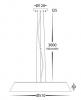 Noyer 510mm 40W Walnut Timber LED Pendant