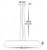 Noyer 610mm 50W Walnut Timber LED Pendant