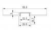 PLASTER RECESSED ALUMINIUM PROFILE. PRICE PER METER