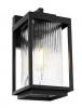 Micah Galvanised Iron Black Wall Light IP44