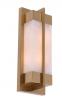 PUENTE Rectangular Marble with Brass Highlight Wall Light